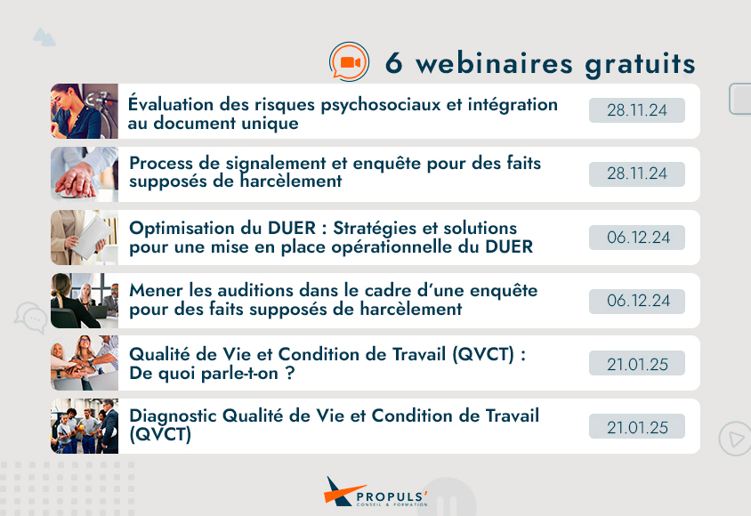 6 webinaires gratuits proposés par Propuls'